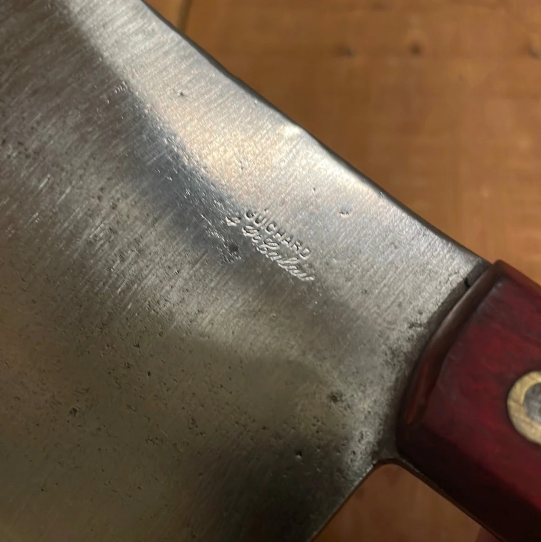 Vintage Le Cobaye 7.25” Cleaver Carbon Steel France 20.9 Oz - Image 6