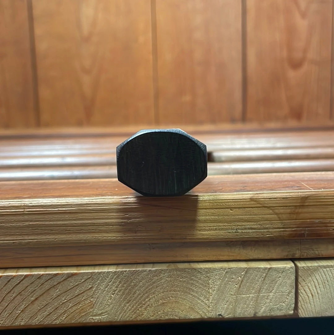 Hitohira Togashi 180mm Santoku Migaki Stainless Clad Aogami 1 Taihei Makassar Ebony Handle - Image 8