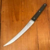 Silverthorn 8" Trimming Knife - Stiff - O1 Carbon Steel Black Micarta Handle