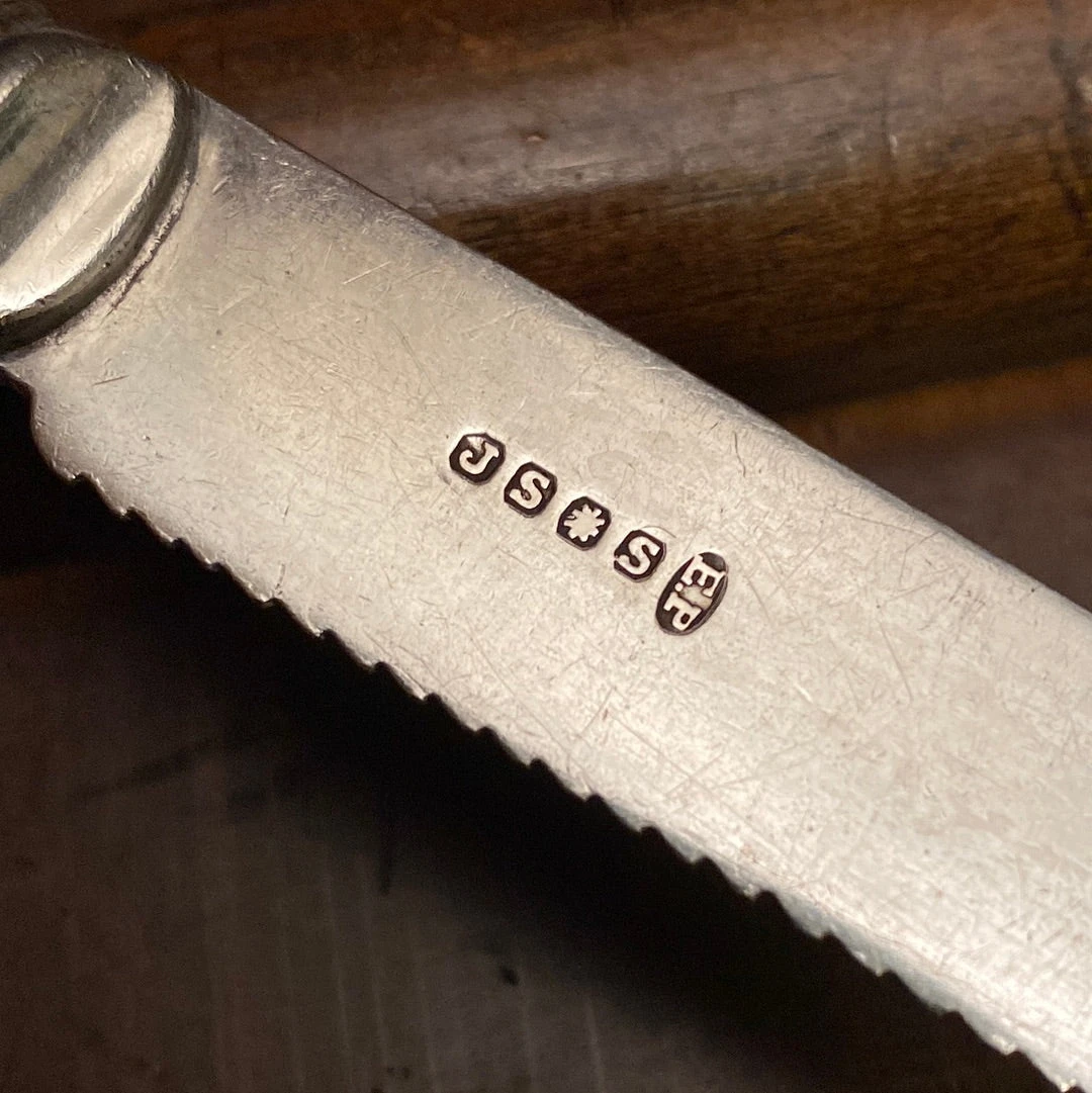 Vintage John Sanderson & Son Lemon Knife Silverplate Sheffield 1887-1927 - Image 3