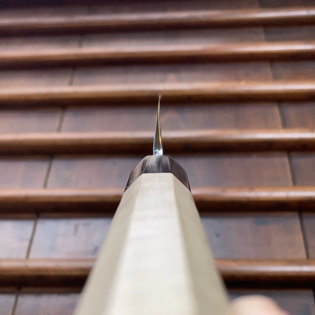 Sakai Kikumori Kikuzuki Kasumi 270mm Yanagi Shirogami 2 With Saya - Image 6