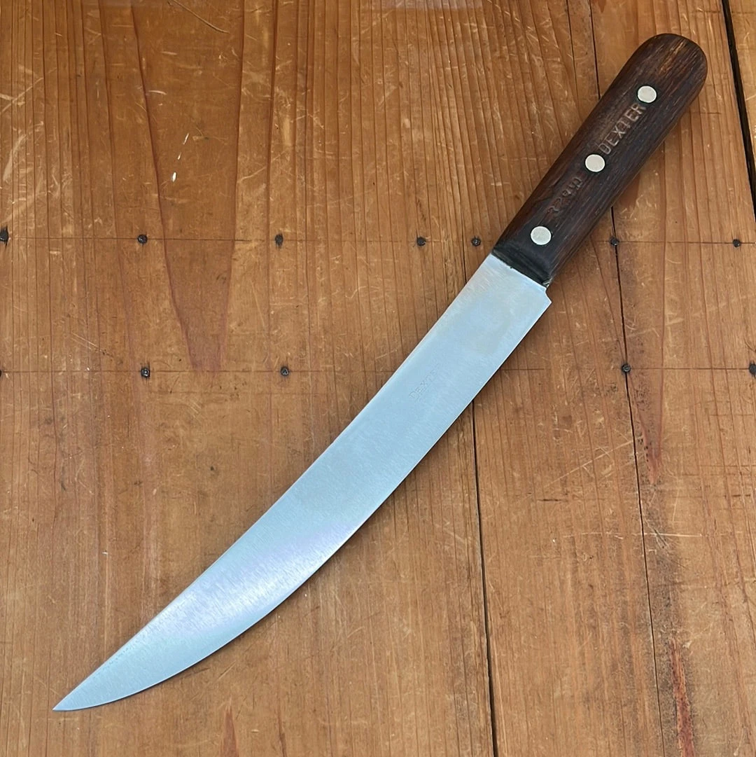 Vintage Dexter 10" Scimitar Carbon Steel Rosewood 1950's-70's