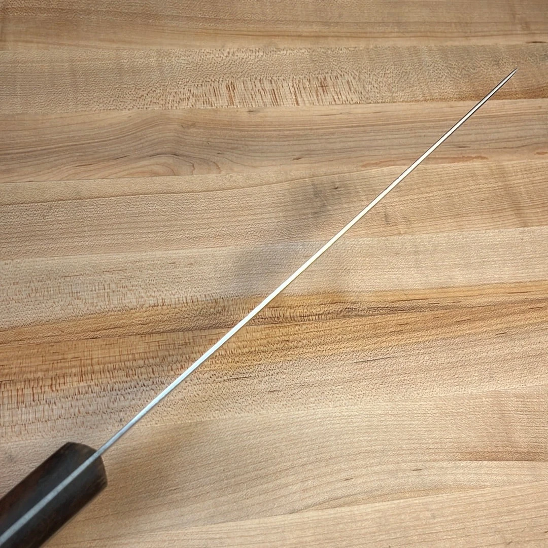 Vintage Dexter 10" Scimitar Carbon Steel Hollow Ground Rosewood 1950's-70's - Image 9