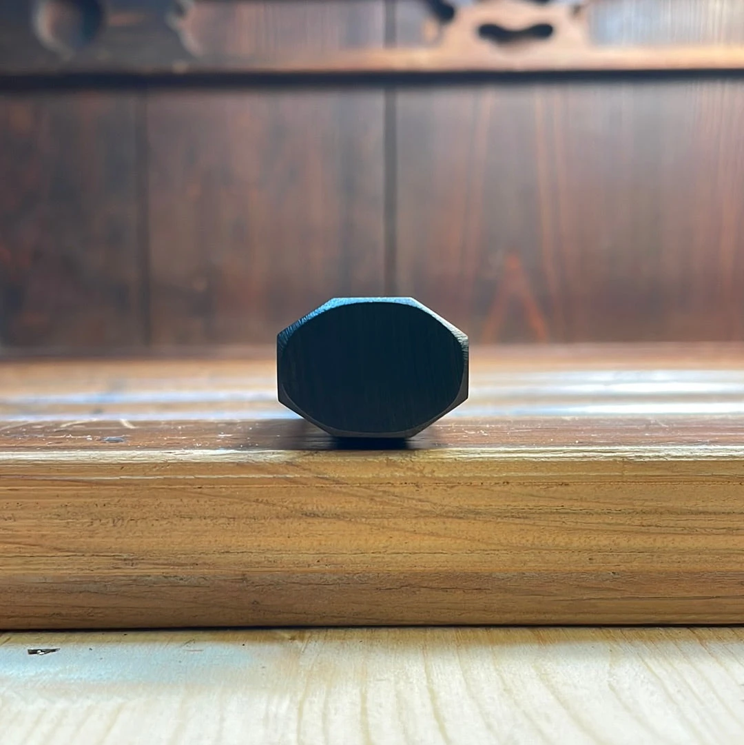 Hitohira Togashi 300mm Yanagi Shirogami 1 Mizu Honyaki Finish Tahei Ebony Horn W/ Saya - Image 9