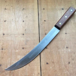 Vintage Unmarked 12” Scimitar Carbon Steel USA 1950’s-70’s?
