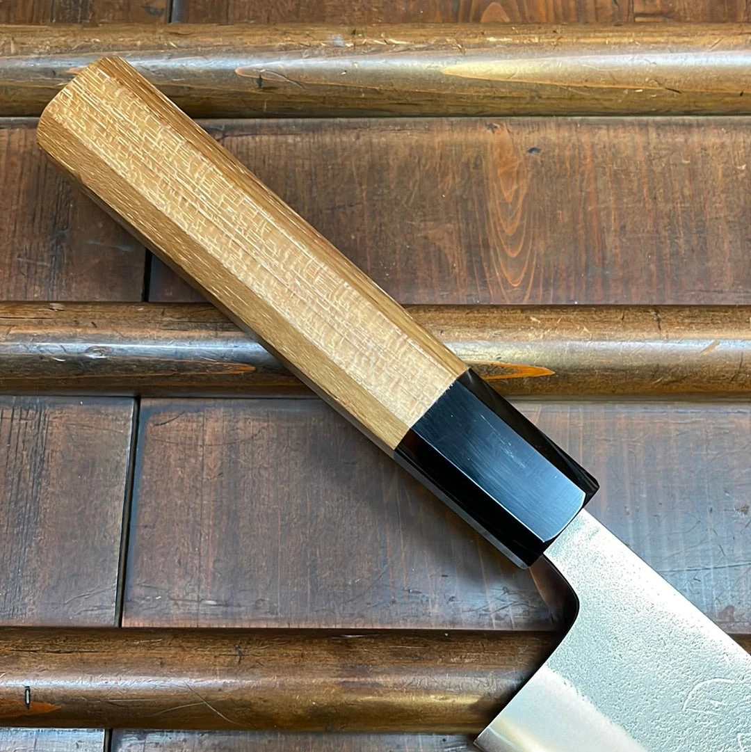 Yoshikane Hamono 210mm Gyuto SKD Nashiji Teak Handle - Image 2