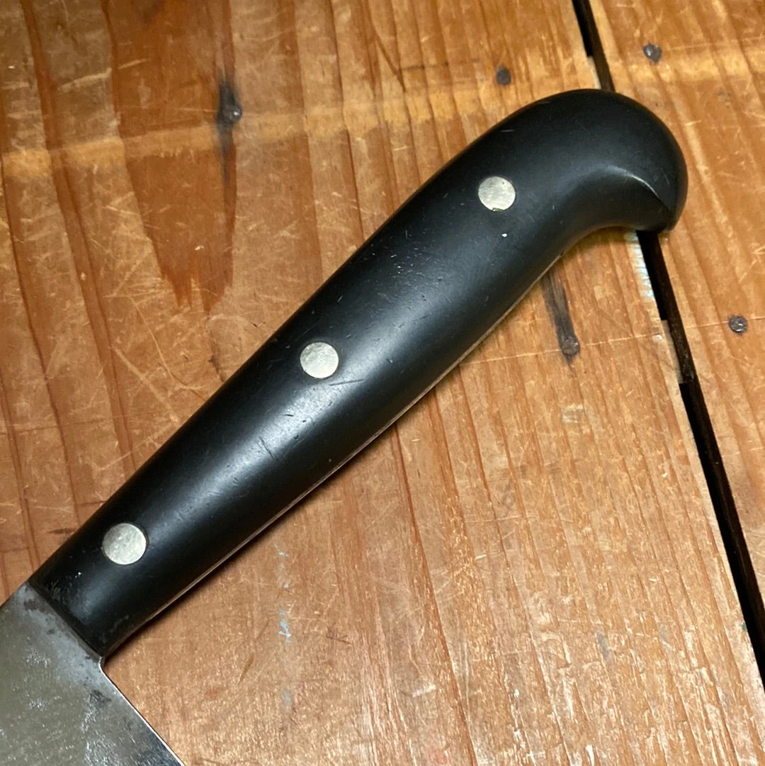 Vintage Dexter Harrington Cutlery Co 9.75" Chef Carbon Steel Gutta Percha 1902-1920's - Image 9