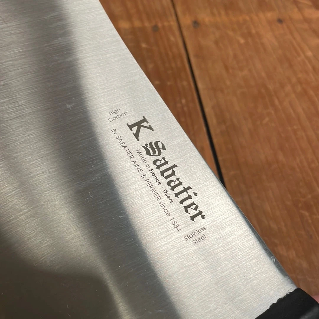 K Sabatier Authentique 7" Cleaver Stainless - Image 3