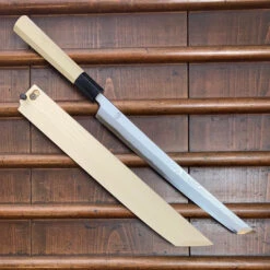 Sakai Kikumori Kikuzuki Uzu 270mm Sakimaru Takohiki Aogami 1 With Saya