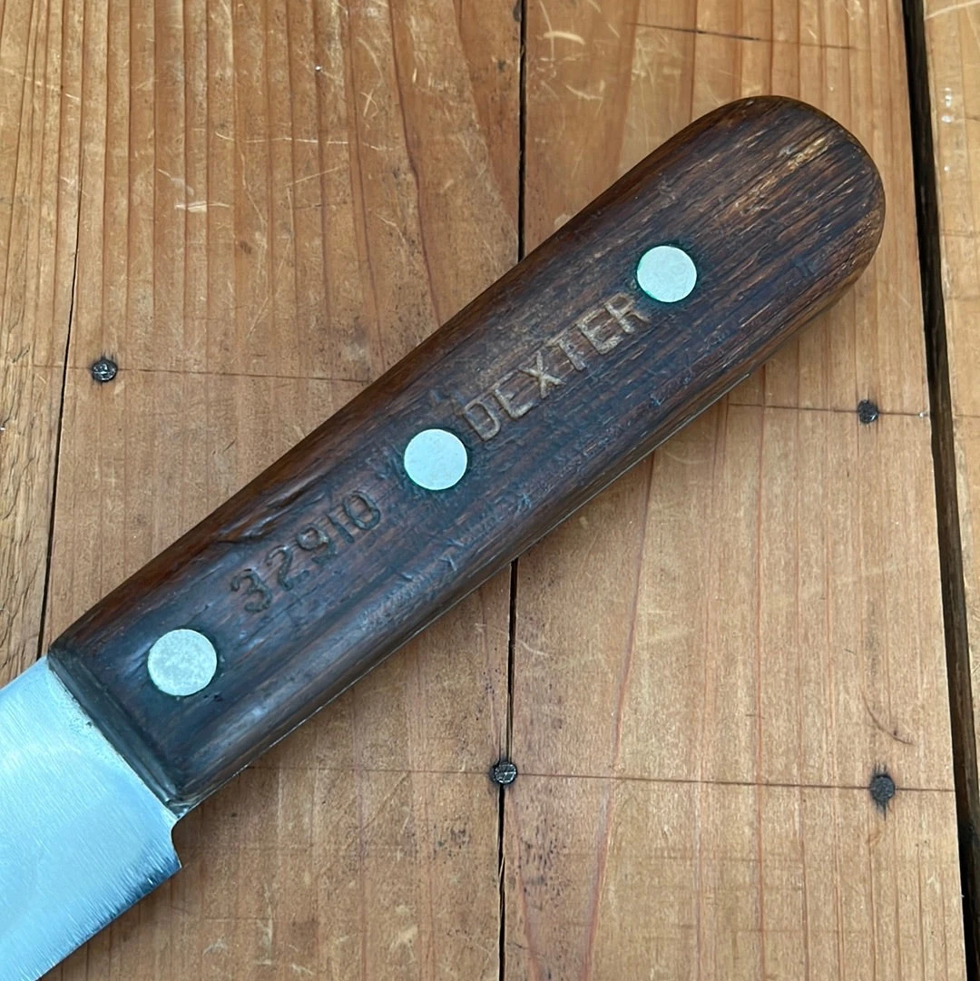 Vintage Dexter 10" Scimitar Carbon Steel Rosewood 1950's-70's - Image 7