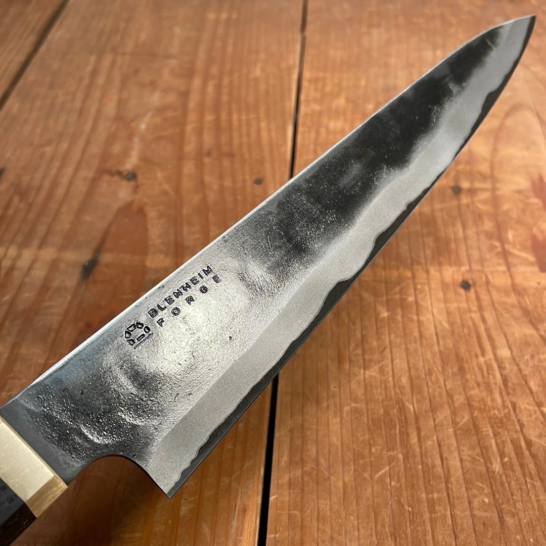 Blenheim Forge 225mm Slicer Stainless Clad Aogami Super Oak & Brass - Image 4