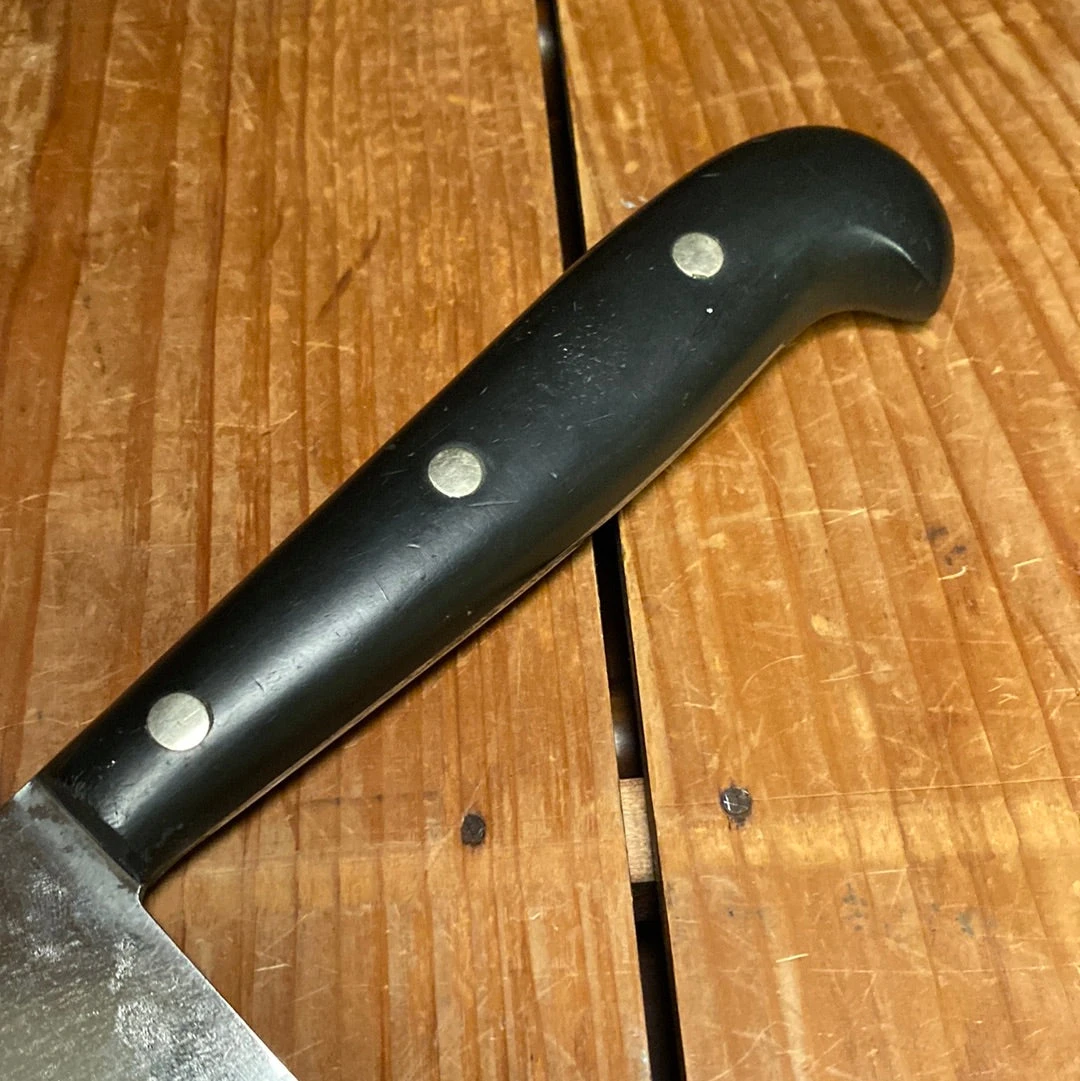 Vintage Dexter Harrington Cutlery Co 9.75" Chef Carbon Steel Gutta Percha 1902-1920's - Image 3