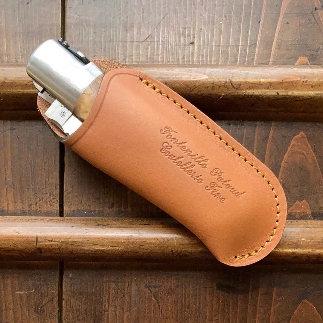 Fontenille Pataud Laguiole Gentleman 10.5cm Pocket Knife Stabilized Poplar Burl Lockback - Image 8