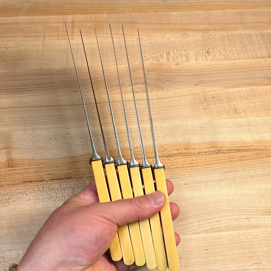 Vintage Joseph Rodgers & Sons Set Of 6 Dinner Knives Carbon Steel Edwardian ~1901-1910 - Image 7