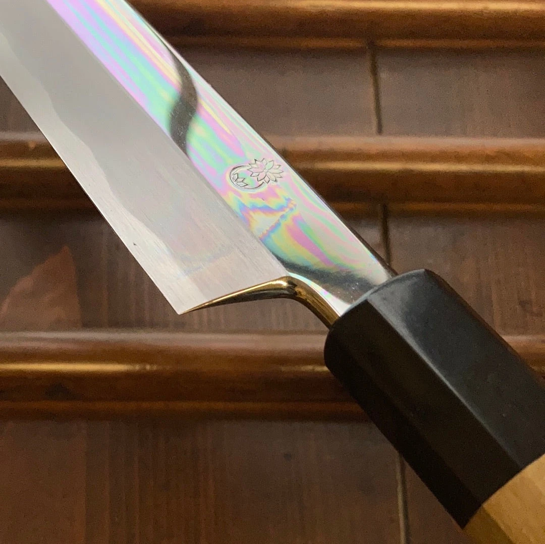 Sakai Kikumori Choyo 300mm Yanagi Shirogami 2 With Saya - LEFTY - Image 6
