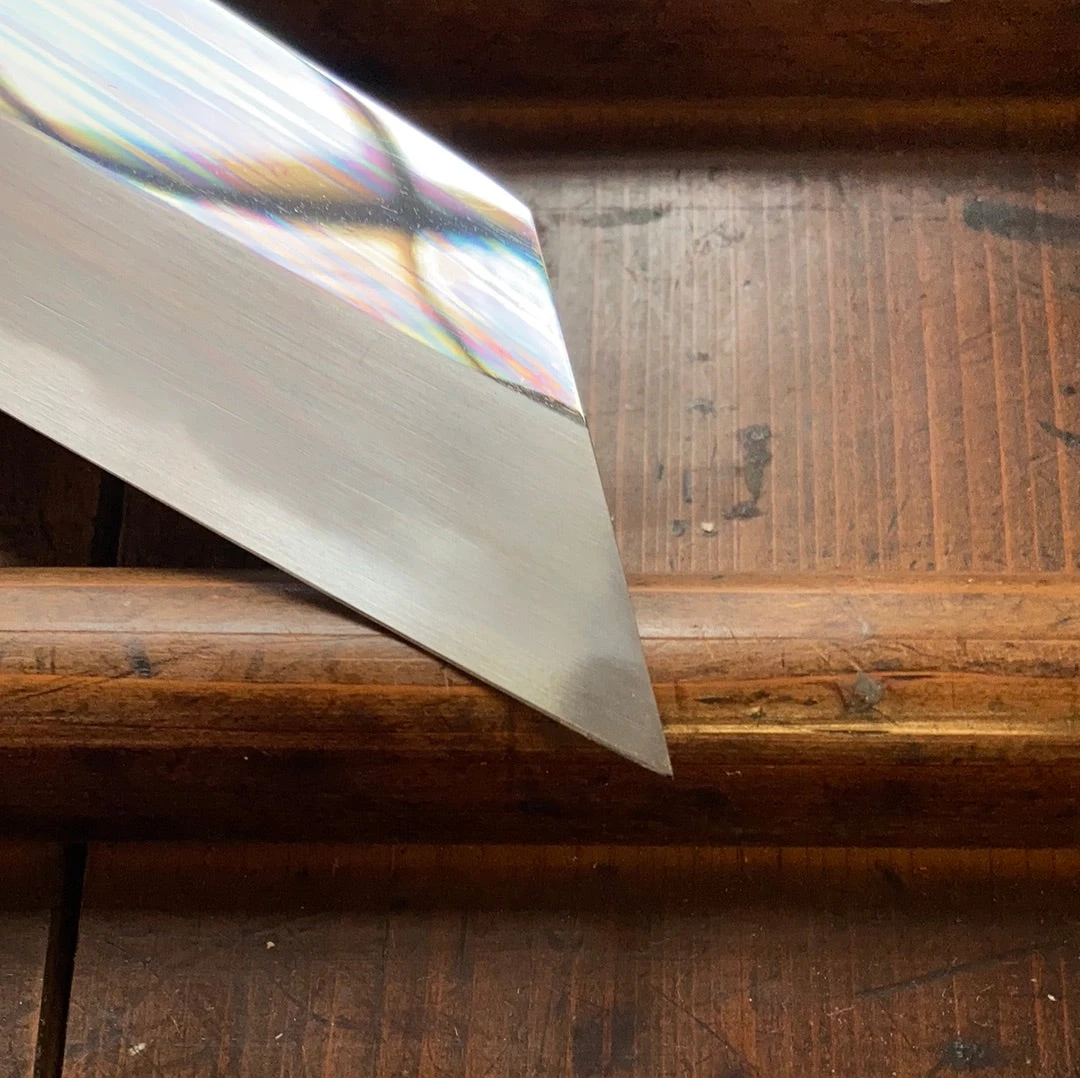 Sakai Kikumori Choyo 180mm Kiritsuke Santoku Shirogami 2 With Saya - Image 6