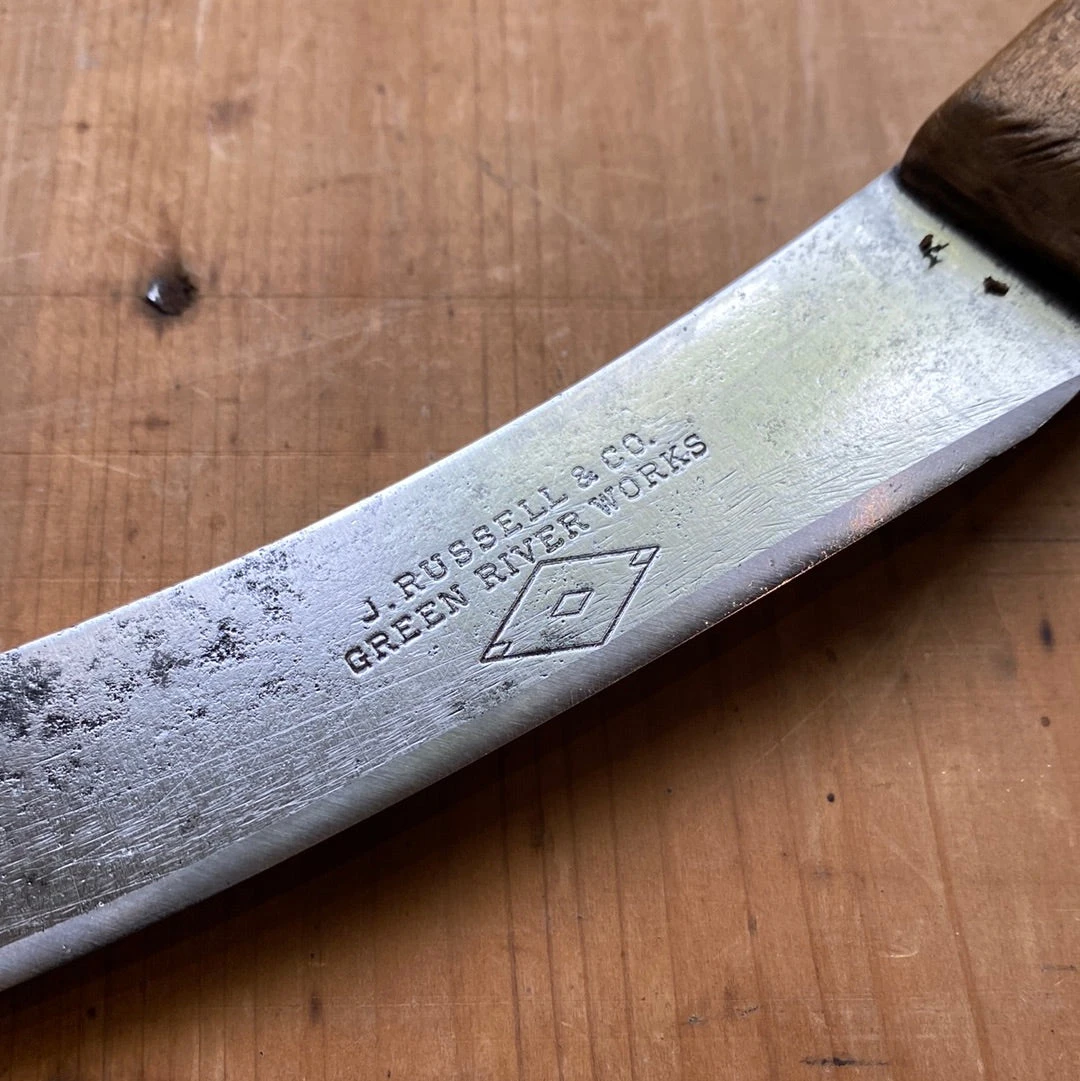 Vintage J Russell Green River Works 6” Skinning Knife Carbon 1884-1920’s - Image 2