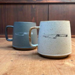 Retro Style Stoneware Coffee And Tea Mug