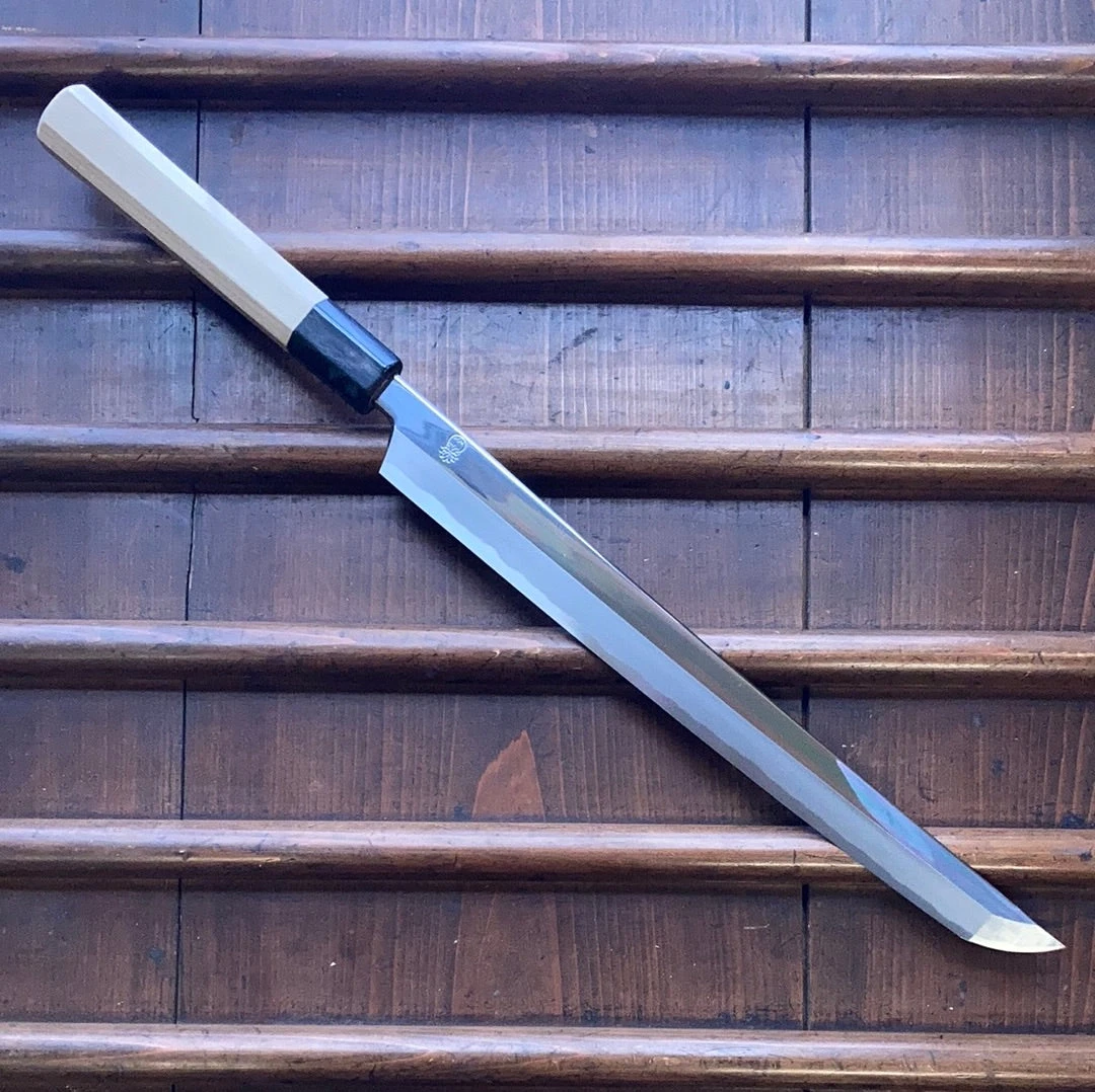 Sakai Kikumori Choyo 300mm Sakimaru Takohiki Shirogami 2 With Saya - Image 2