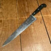 Vintage Dexter Harrington Cutlery Co 9.75" Chef Carbon Steel Gutta Percha 1902-1920's