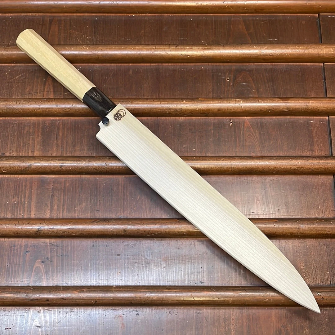 Sakai Kikumori Kikuzuki Kuro 270mm Yanagi Shirogami 2 - Image 2