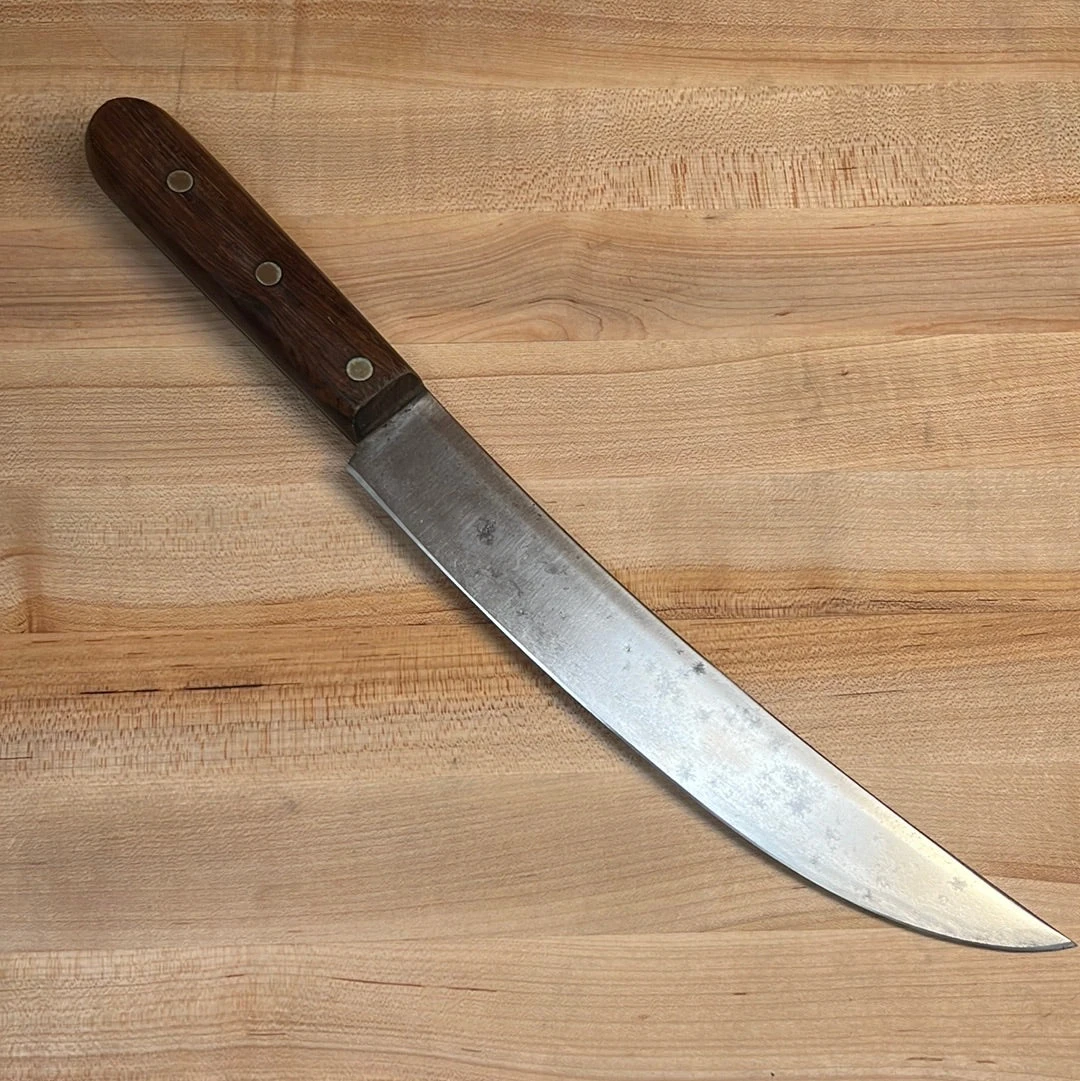 Vintage Dexter 10" Scimitar Carbon Steel Hollow Ground Rosewood 1950's-70's - Image 2
