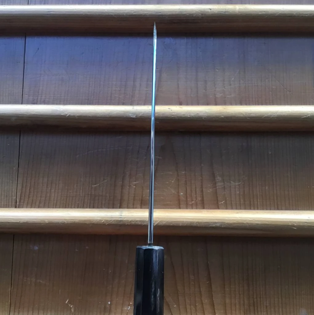 Sakai Kikumori Choyo 135mm Kiritsuke Petty Ginsanko With Saya - Image 4