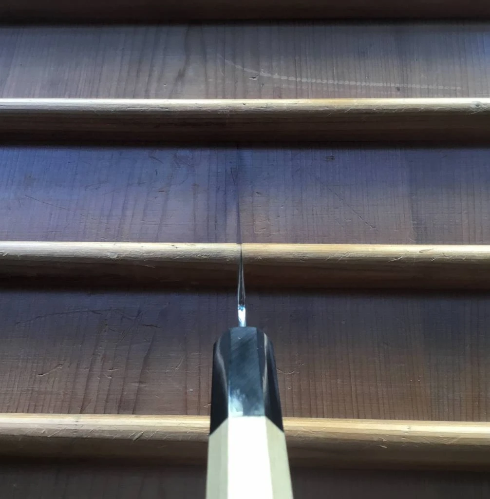 Sakai Kikumori Choyo 135mm Kiritsuke Petty Ginsanko With Saya - Image 5