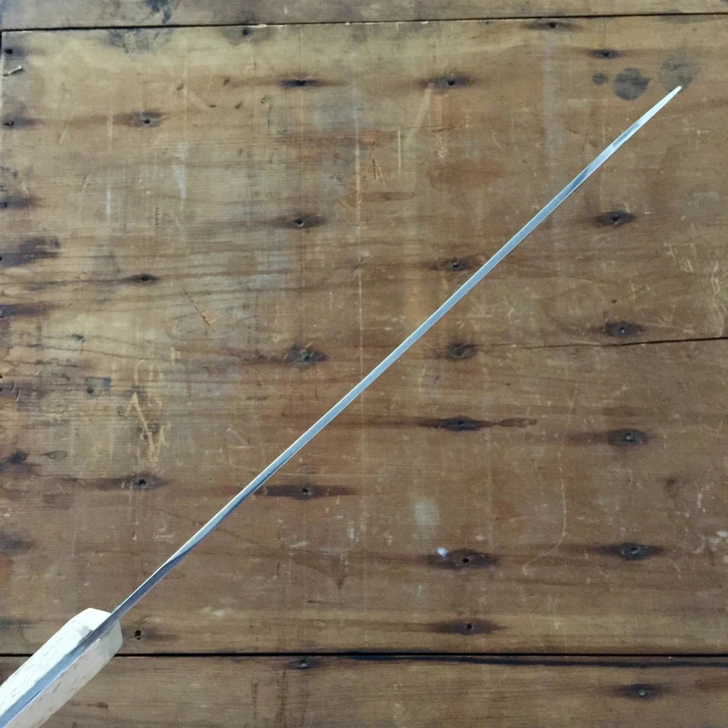 John Nowill 10" Bullnose Butcher Knife Carbon Steel 19th C Pattern Sheffield - Image 6