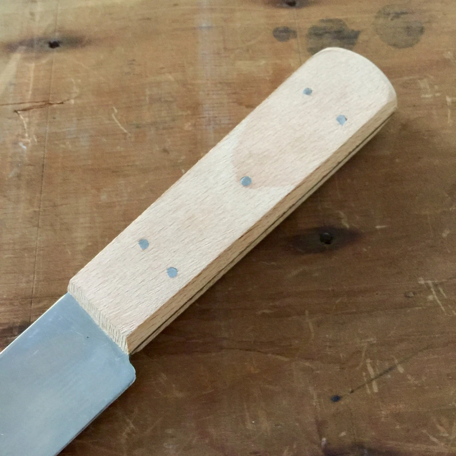 John Nowill 8" Bullnose Butcher Knife Carbon Steel 19th C Pattern Sheffield - Image 4