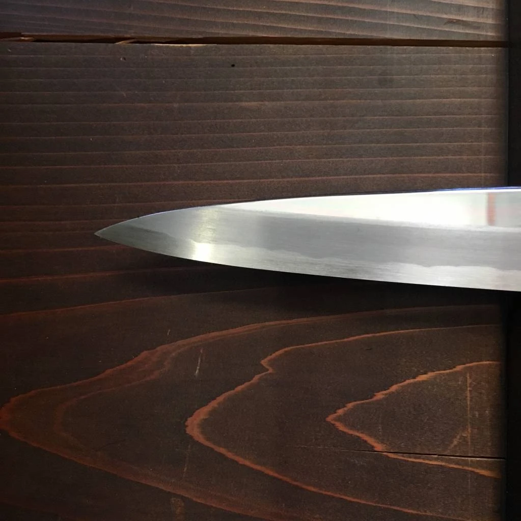 Sakai Kikumori Choyo 270mm Yanagi Shirogami 2 With Saya - LEFTY - Image 4