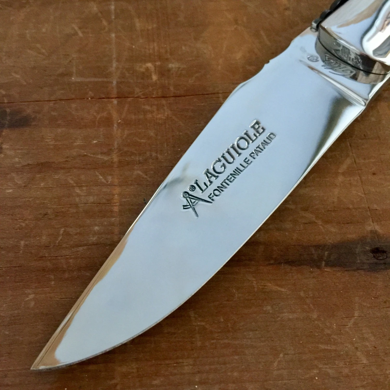 Fontenille Pataud Laguiole Sport 13cm Pocket Knife Ram Horn Lockback - Image 2