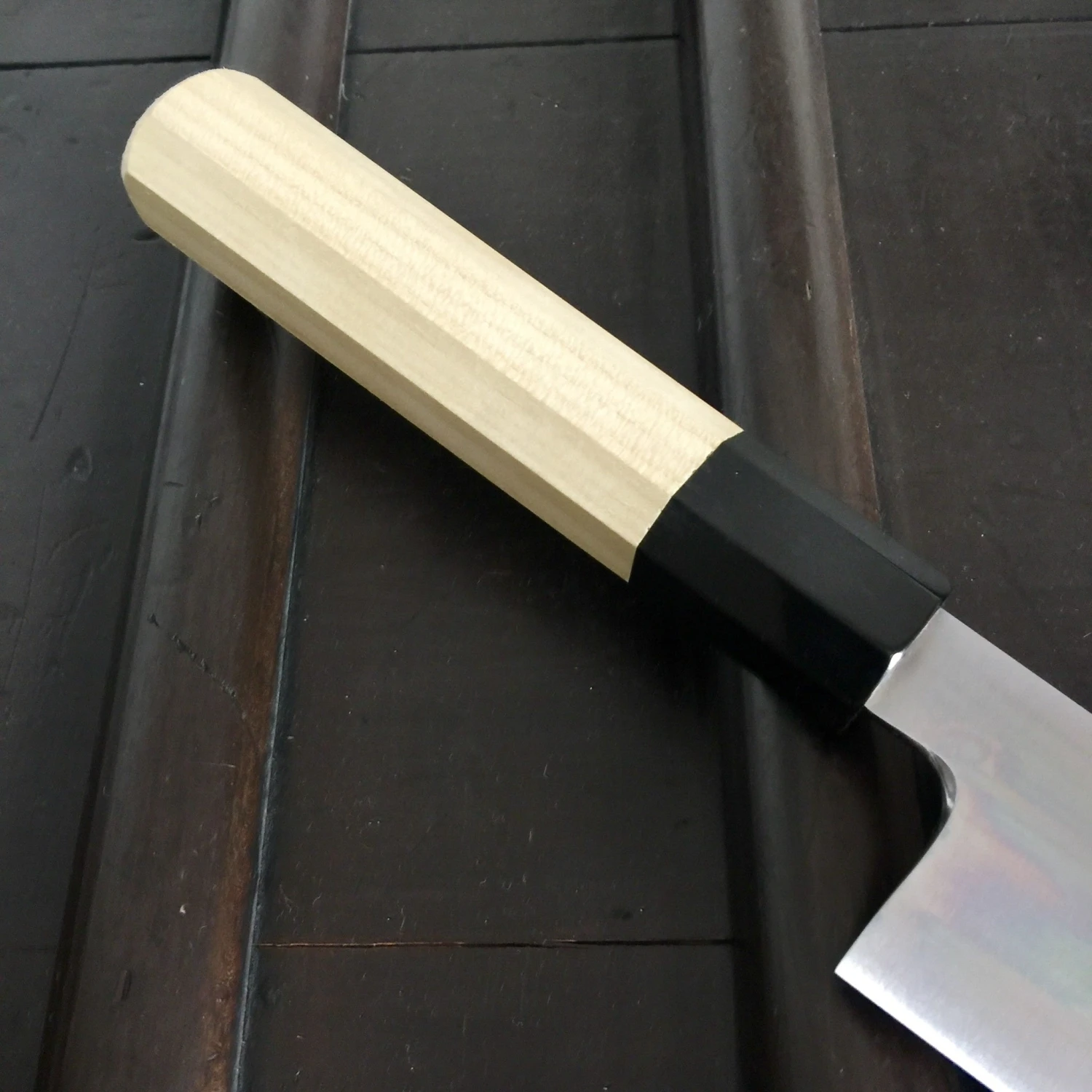 Takada No Hamono 180mm Santoku Iron Clad Aogami 2 Ho & Horn Octagonal - Image 4