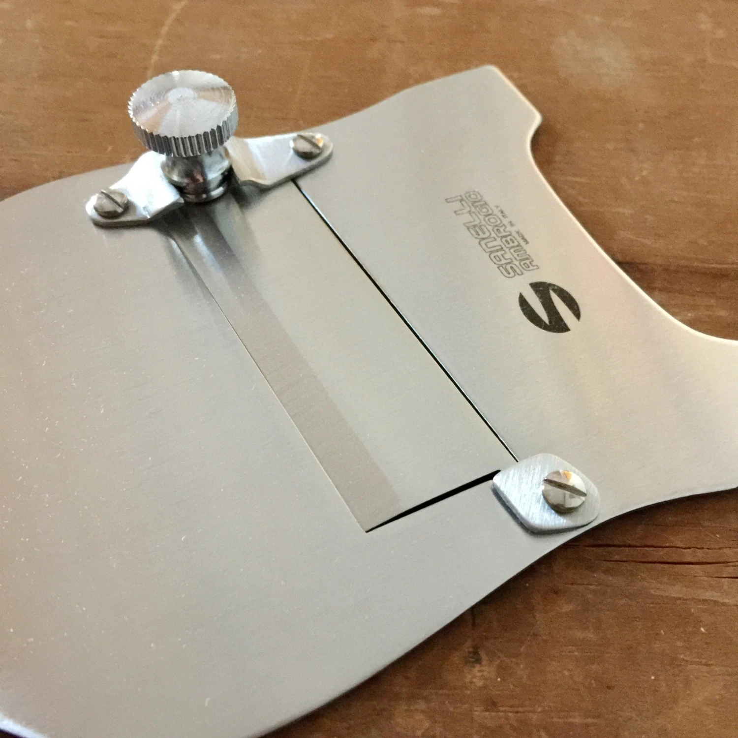 Ambrogio Sanelli - Truffle Slicer - Plain Blade - Olive Handle - Image 2